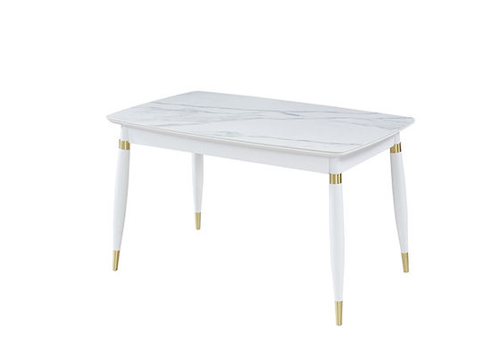 Mesa de jantar luxuosa clara da ardósia do estilo 130cmx80cmx76cm