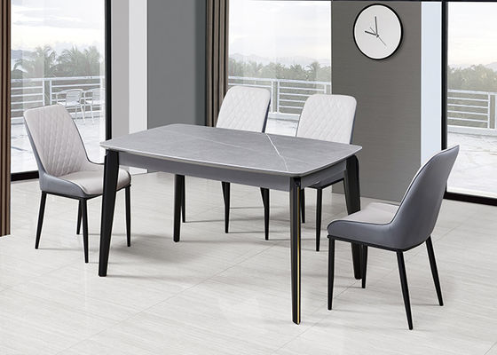 Mesa de jantar moderna do MDF da placa da rocha da forma ISO9001