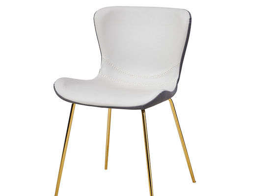 Gray Leather Padded Dining Chairs sem braço