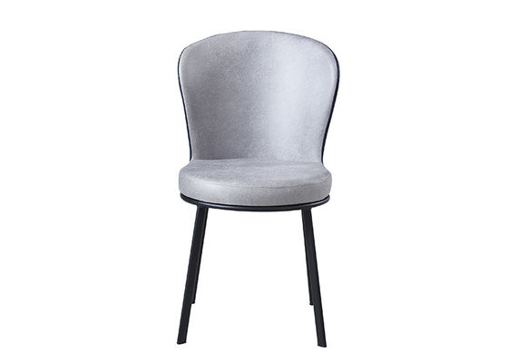 Família Grey Upholstered Dining Chair do ferro forjado