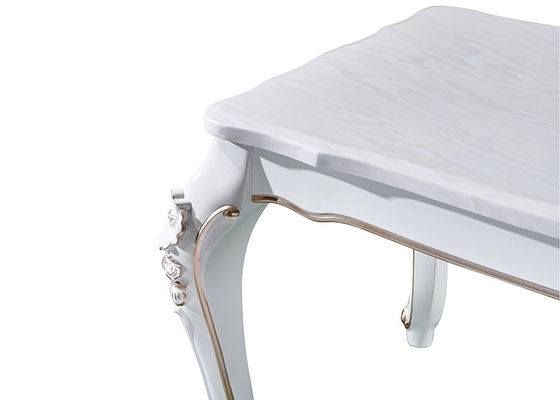 Mesa de jantar de mármore forte e durável de ISO9001 do retângulo