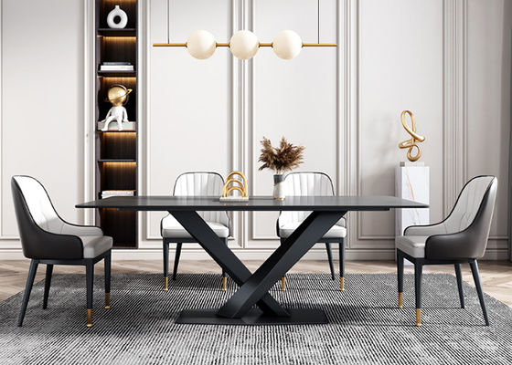 Mesa de jantar áspera da ardósia do hotel de família do projeto moderno