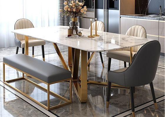 Mesa de jantar ISO9001 de mármore luxuosa