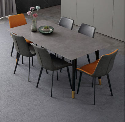 mesa de jantar de mármore luxuosa de 130cmx80cmx77cm, projeto da mesa de jantar com parte superior de mármore