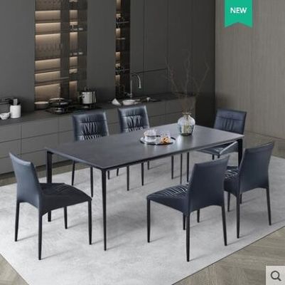 Risco de mármore minimalista luxuoso claro nórdico da mesa de jantar resistente
