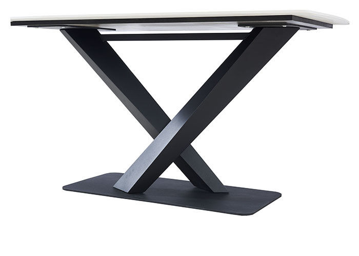 Mesa de jantar à moda da ardósia, mesa de jantar retangular superior de mármore
