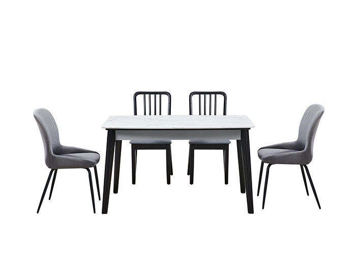 Mesa de jantar da ardósia da mobília da sala de jantar da laje da rocha