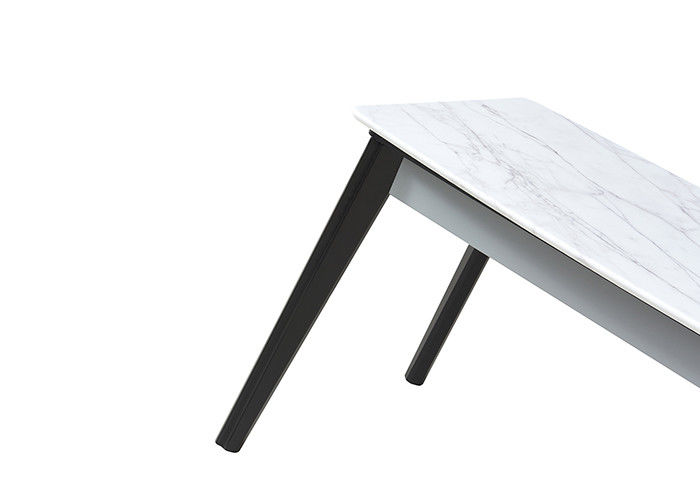 Mesa de jantar da ardósia da mobília da sala de jantar da laje da rocha