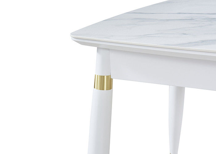 Mesa de jantar luxuosa clara da ardósia do estilo 130cmx80cmx76cm