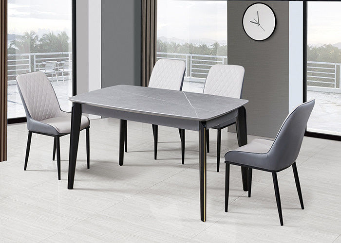 Mesa de jantar moderna do MDF da placa da rocha da forma ISO9001