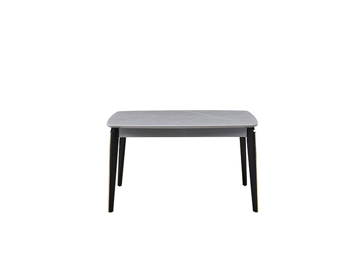 Mesa de jantar moderna à moda da placa retangular da densidade