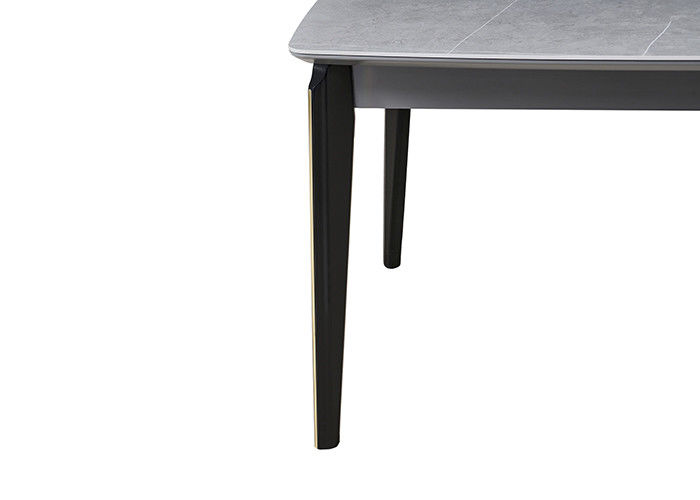 Mesa de jantar moderna à moda da placa retangular da densidade