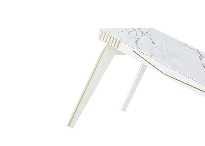 Mesa de jantar de pedra marmoreada minimalista da ardósia ISO14001