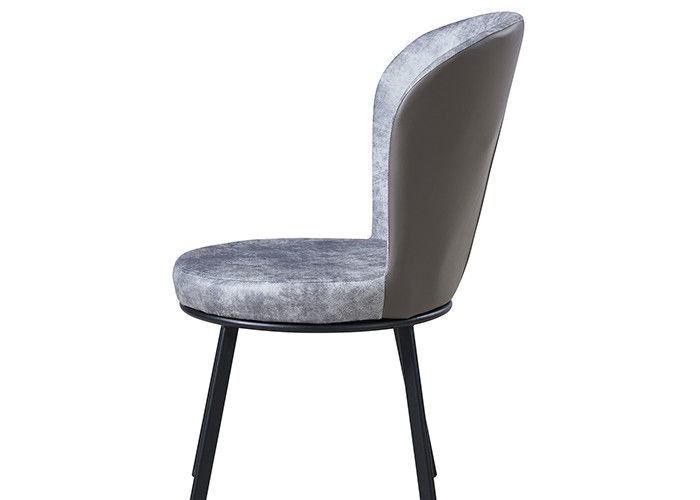 Luz moderna Gray Upholstered Dining Chairs do escritório