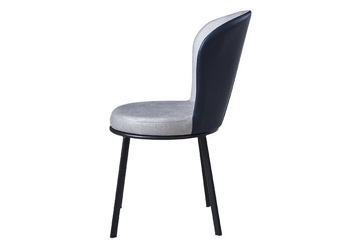 Família Grey Upholstered Dining Chair do ferro forjado