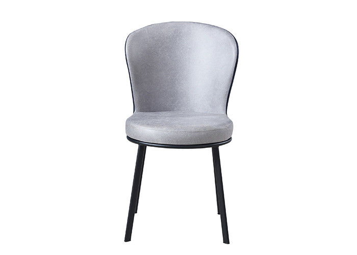 Família Grey Upholstered Dining Chair do ferro forjado