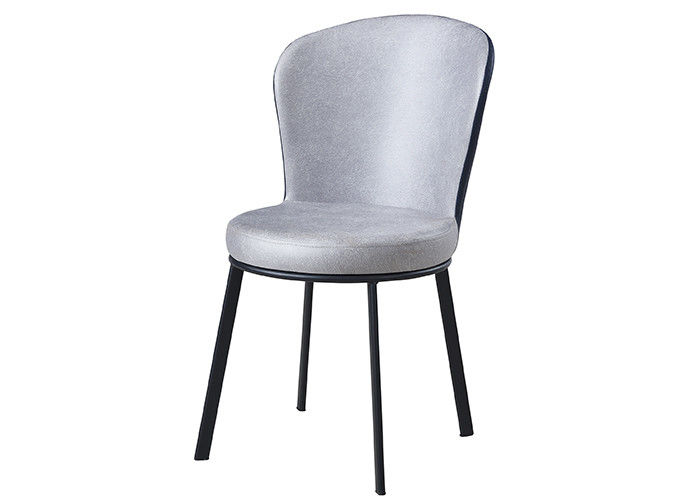Família Grey Upholstered Dining Chair do ferro forjado