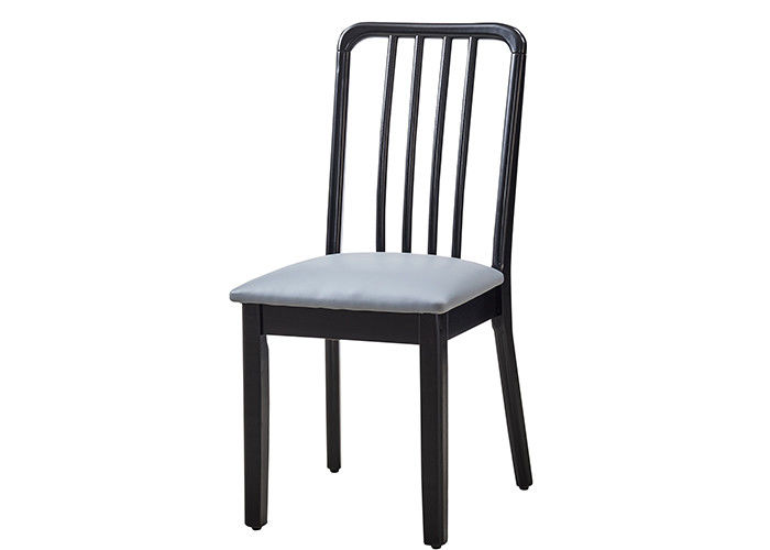 Pés de couro do carvalho de Grey Upholstered Dining Chairs With da biblioteca