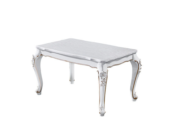 Mesa de jantar de mármore forte e durável de ISO9001 do retângulo