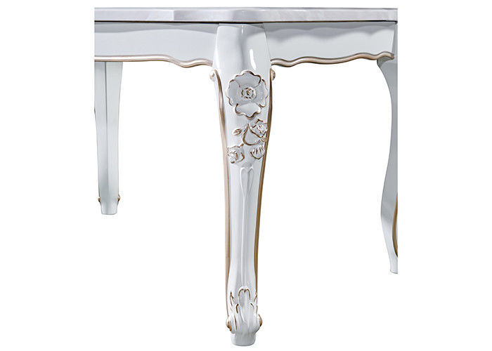 Mesa de jantar de mármore forte e durável de ISO9001 do retângulo