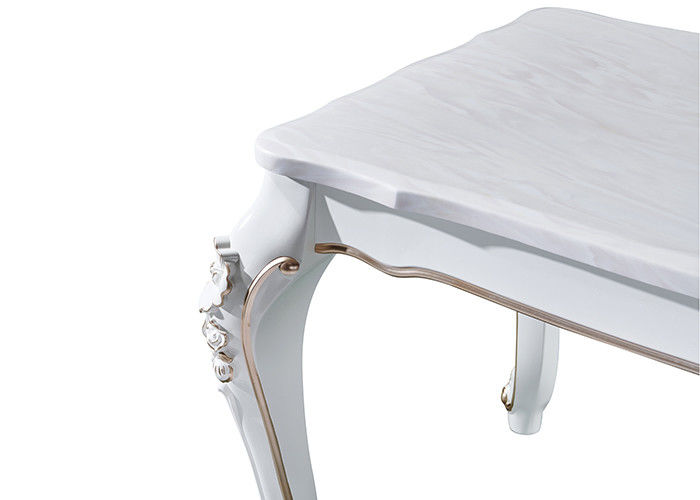 Mesa de jantar de mármore forte e durável de ISO9001 do retângulo