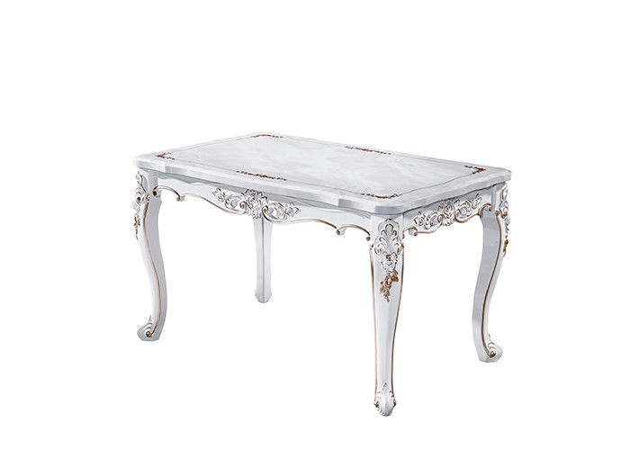 Mesa de jantar de mármore contínua clássica nobre, mesa de jantar do restaurante