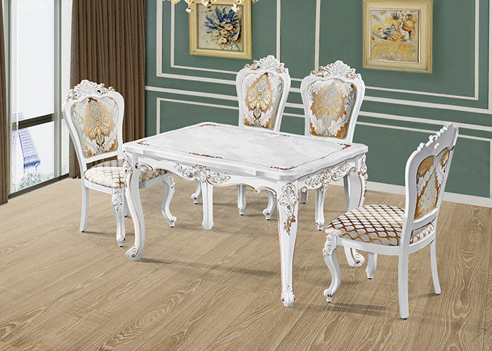 Mesa de jantar de mármore contínua clássica nobre, mesa de jantar do restaurante