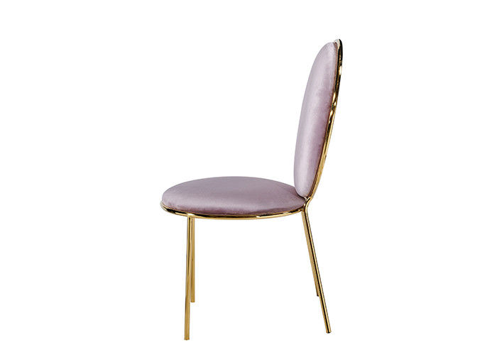O banquete conciso cor-de-rosa cobre acolchoado jantando cadeiras