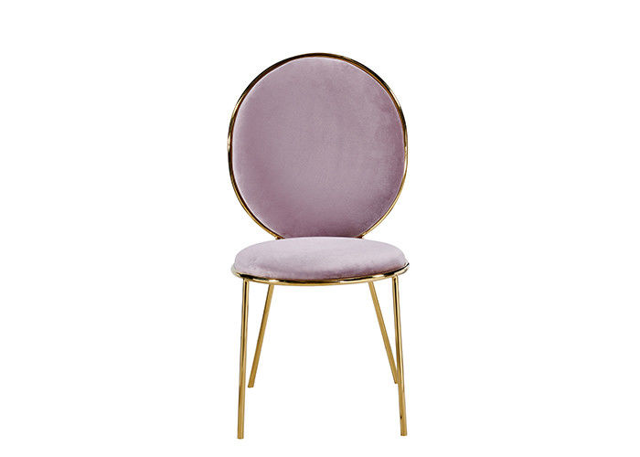 O banquete conciso cor-de-rosa cobre acolchoado jantando cadeiras