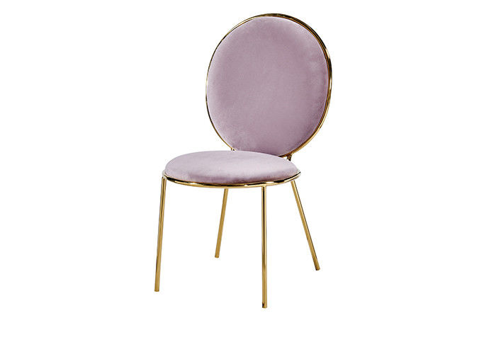 O banquete conciso cor-de-rosa cobre acolchoado jantando cadeiras
