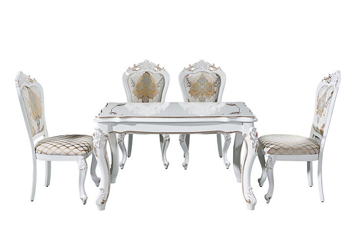 Tabela luxuosa do projeto minimalista moderno retangular de mármore branco retro da mesa de jantar