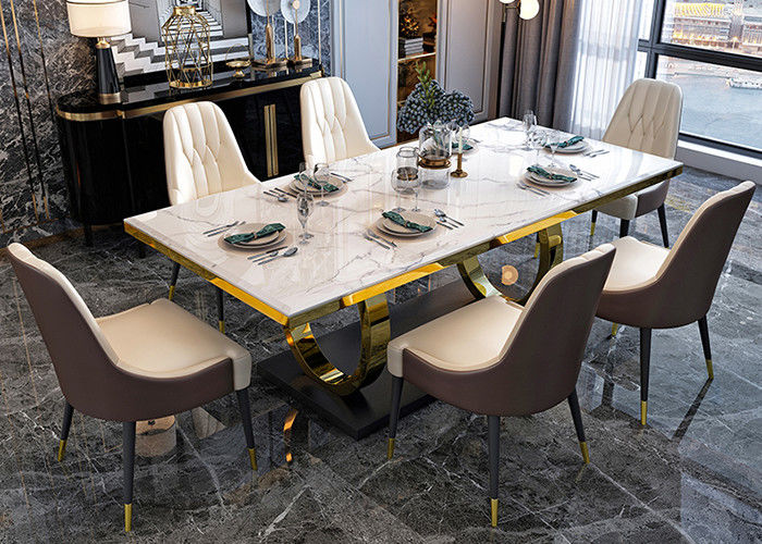 51&quot; mesa de jantar luxuosa moderna resistente à corrosão de X31 ' X30”