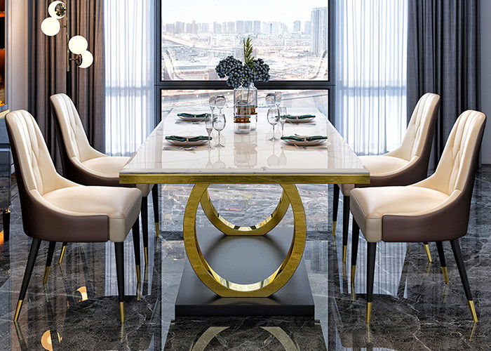 51&quot; mesa de jantar luxuosa moderna resistente à corrosão de X31 ' X30”
