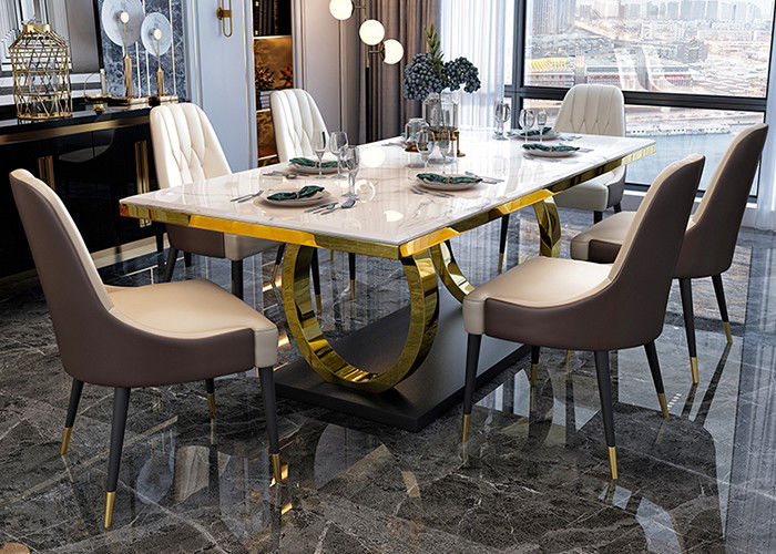 51&quot; mesa de jantar luxuosa moderna resistente à corrosão de X31 ' X30”