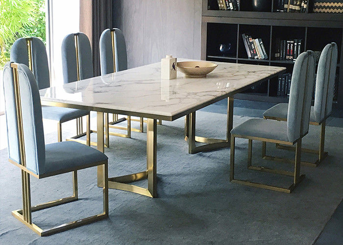 Quadro de aço inoxidável da mesa de jantar Tabletop elegante da ardósia