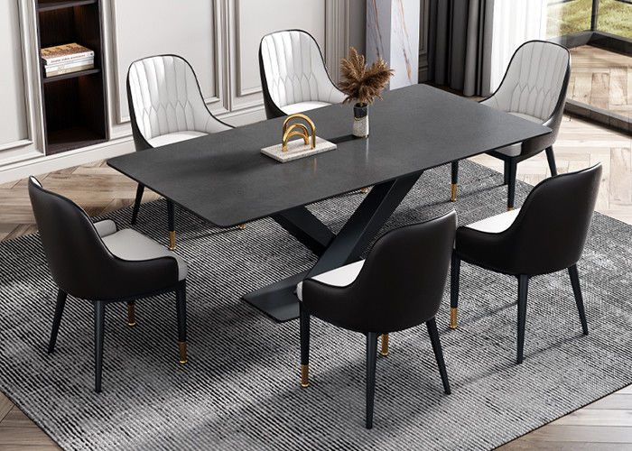 Mesa de jantar áspera da ardósia do hotel de família do projeto moderno