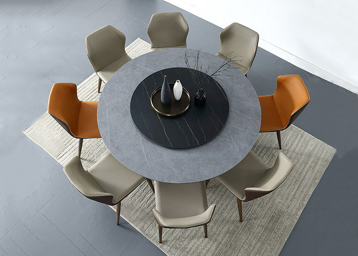 Mesa de jantar luxuosa da mobília da casa da luz da laje da rocha