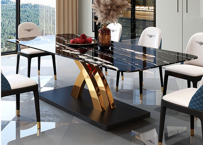 Mesa de jantar de mármore luxuosa da família forte e durável