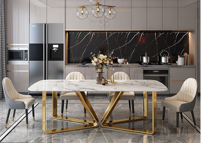 Mesa de jantar ISO9001 de mármore luxuosa