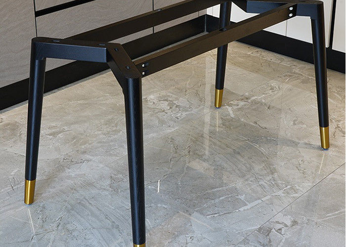 Mesa de jantar de mármore luxuosa da família, mesa de jantar de mármore da bancada