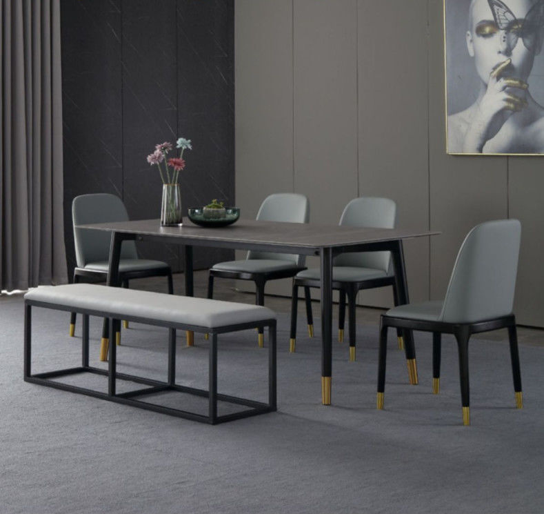 mesa de jantar de mármore luxuosa de 130cmx80cmx77cm, projeto da mesa de jantar com parte superior de mármore