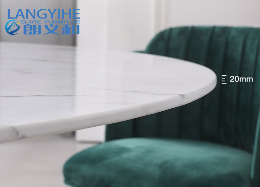 Altura nórdica da combinação minimalista 75cm da mesa de jantar do mármore do círculo do Odm da casa