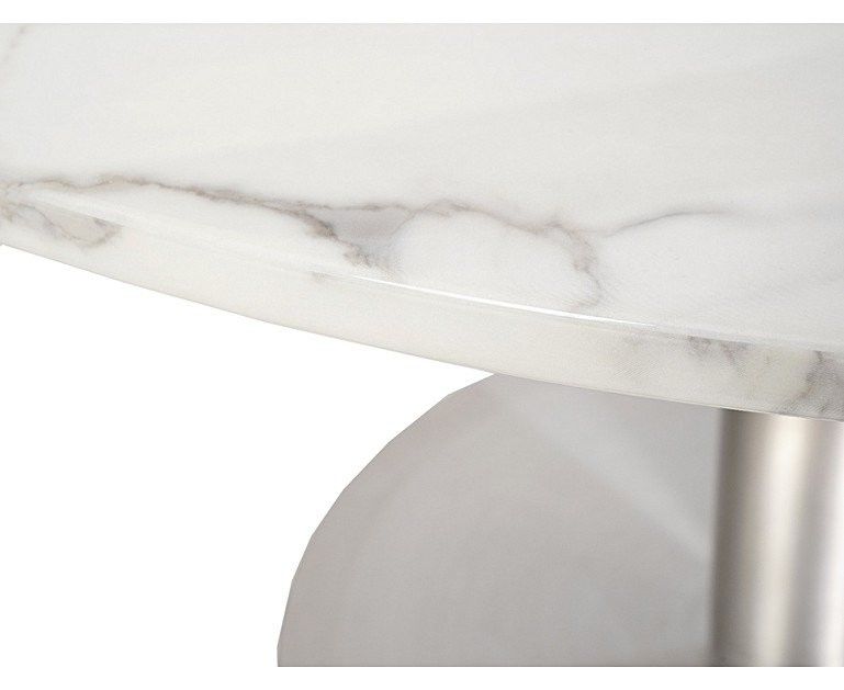 Mesa de jantar estofada do mármore do círculo da cadeira 120cm