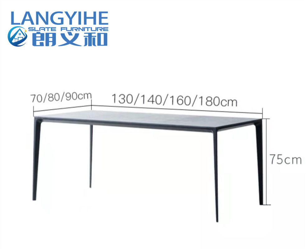 Mesa de jantar de mármore minimalista 130x70cm da casa da laje da rocha