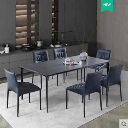 Risco de mármore minimalista luxuoso claro nórdico da mesa de jantar resistente