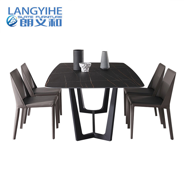 Mesa de jantar retangular Dali artificial da cozinha dos pés 304SS
